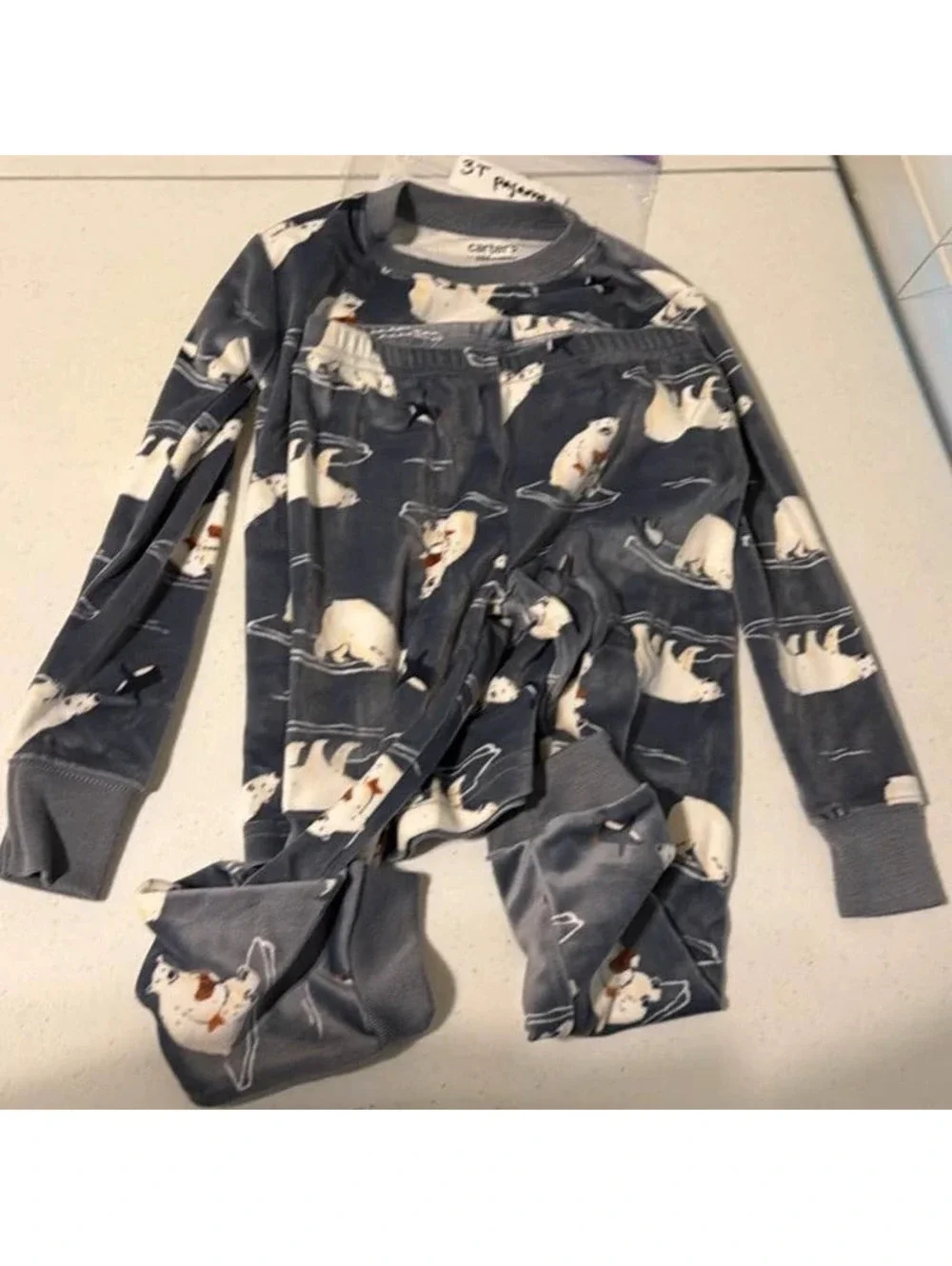 Carter's Child of Mine Polar Bear Pajama Set Size 3T